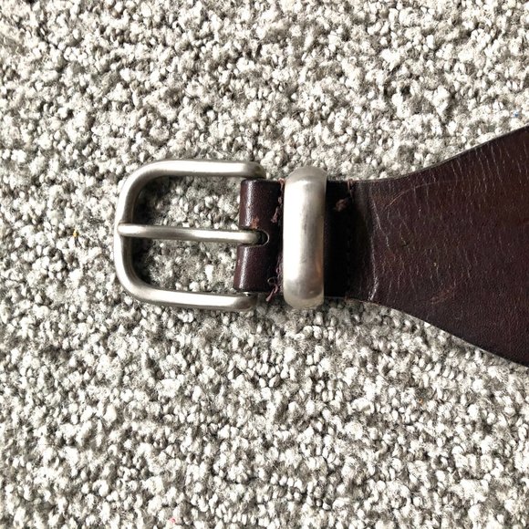 Authentic Miu Miu Wide Brown Leather Belt main image 4